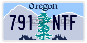 791NTF  license plate in OR