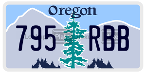 795RBB  license plate in OR
