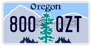 800QZT  license plate in OR