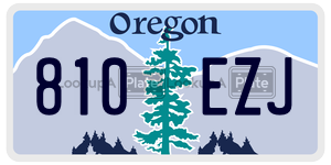 810EZJ  license plate in OR