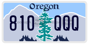 810QQQ  license plate in OR