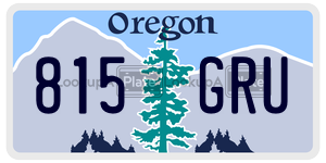 815GRU  license plate in OR