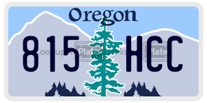 815HCC  license plate in OR