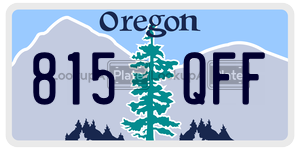 815QFF  license plate in OR