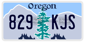 829KJS  license plate in OR
