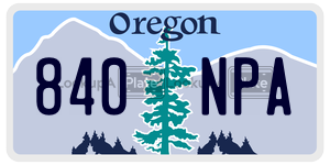 840NPA  license plate in OR