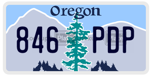 846PDP  license plate in OR