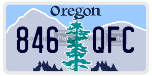 846QFC  license plate in OR