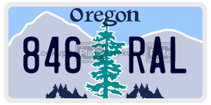 846RAL  license plate in OR