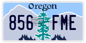 856FME  license plate in OR
