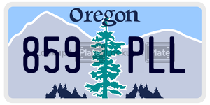 859PLL  license plate in OR