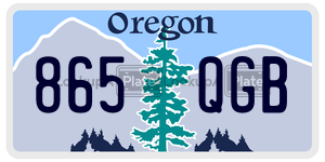 865QGB  license plate in OR