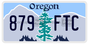 879FTC license plate in Oregon