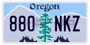 880NKZ  license plate in OR