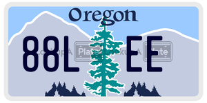 88LEE  license plate in OR