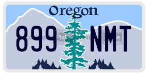 899NMT  license plate in OR