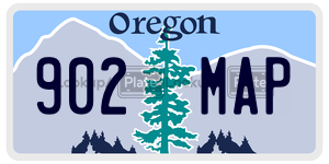 902MAP  license plate in OR