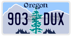 903DUX  license plate in OR