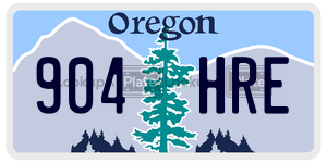904HRE  license plate in OR