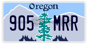 905MRR  license plate in OR