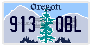 913QBL  license plate in OR