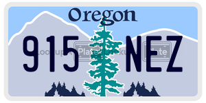 915NEZ license plate in Oregon