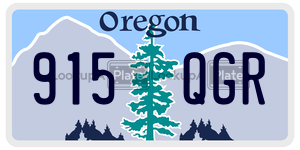 915QGR  license plate in OR