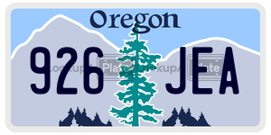 926JEA  license plate in OR