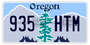 935HTM  license plate in OR