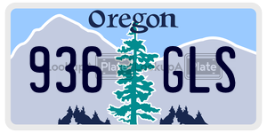 936GLS  license plate in OR