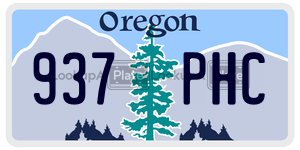 937PHC  license plate in OR