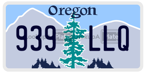 939LLQ  license plate in OR