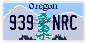939NRC  license plate in OR