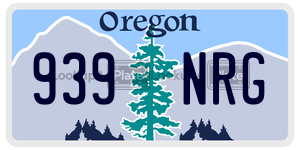 939NRG  license plate in OR
