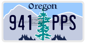 941PPS  license plate in OR