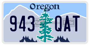 943QAT  license plate in OR