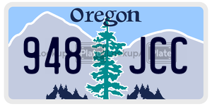948JCC  license plate in OR