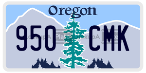 950CMK  license plate in OR