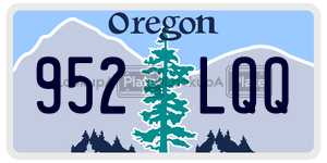 952LQQ license plate in Oregon
