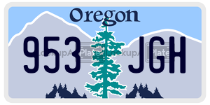 953JGH  license plate in OR
