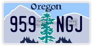 959NGJ  license plate in OR
