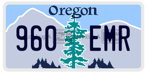 960EMR  license plate in OR