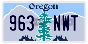 963NWT  license plate in OR