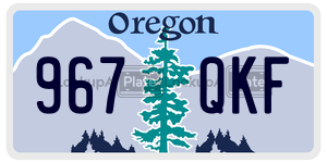 967QKF  license plate in OR