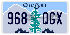 968QGX  license plate in OR