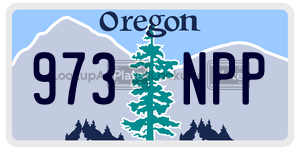 973NPP  license plate in OR