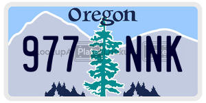977NNK  license plate in OR