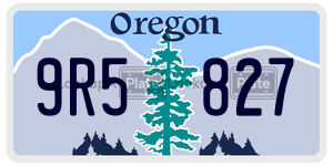 9R5827  license plate in OR