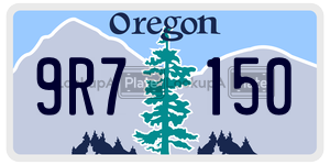 9R7150  license plate in OR