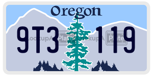 9T3119  license plate in OR